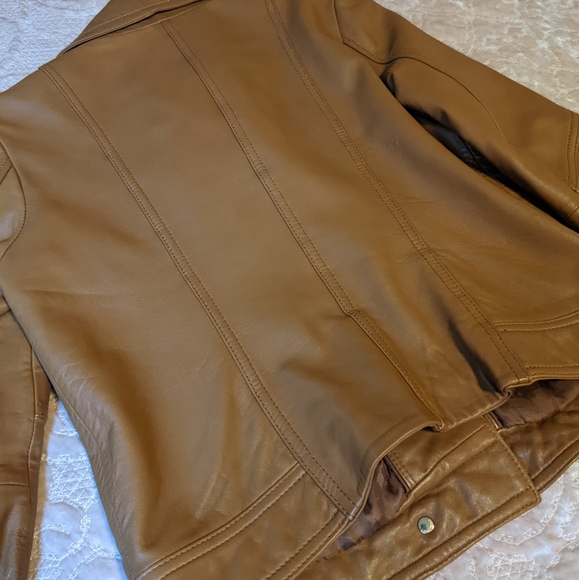 NWOT Karl Lagerfeld Genuine Leather Moto Jacket - Picture 11 of 14